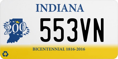 IN license plate 553VN