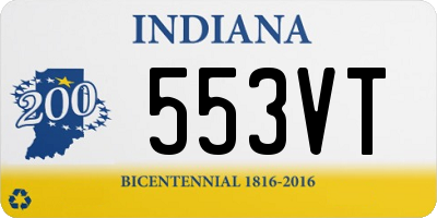 IN license plate 553VT