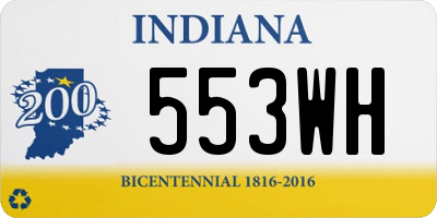 IN license plate 553WH