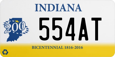 IN license plate 554AT