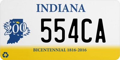 IN license plate 554CA