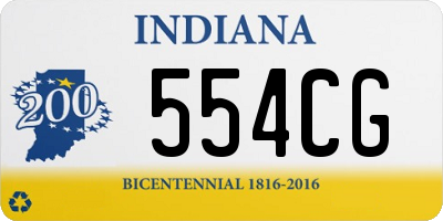 IN license plate 554CG