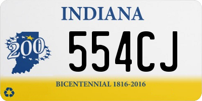 IN license plate 554CJ