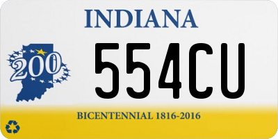 IN license plate 554CU