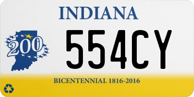 IN license plate 554CY