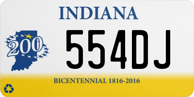 IN license plate 554DJ