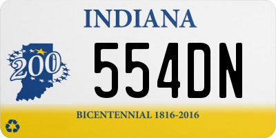 IN license plate 554DN