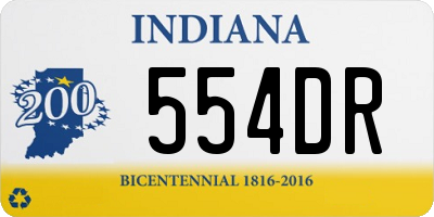 IN license plate 554DR