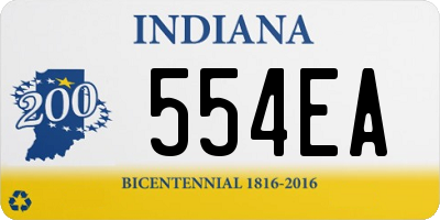 IN license plate 554EA