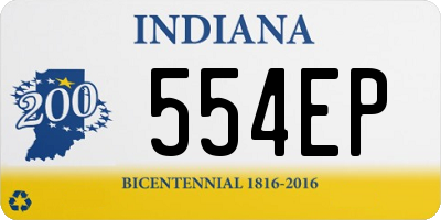 IN license plate 554EP