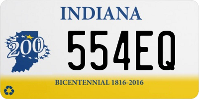 IN license plate 554EQ