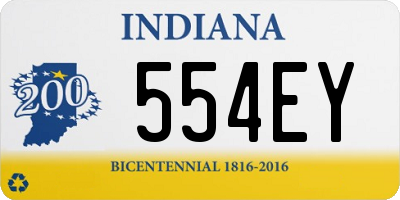 IN license plate 554EY