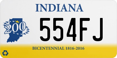 IN license plate 554FJ