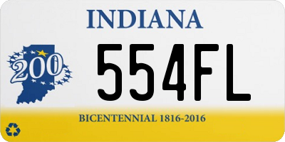 IN license plate 554FL