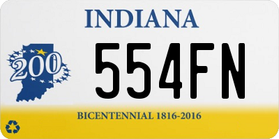 IN license plate 554FN