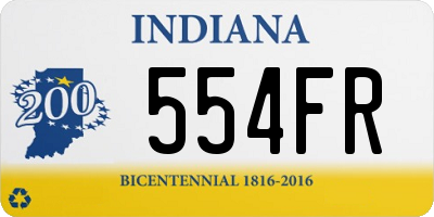 IN license plate 554FR