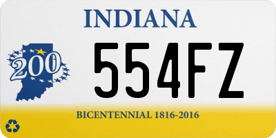 IN license plate 554FZ