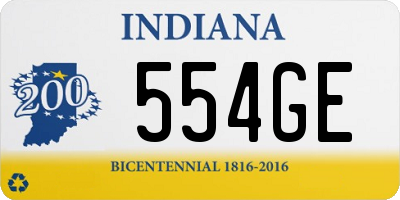 IN license plate 554GE