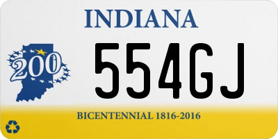 IN license plate 554GJ