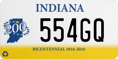 IN license plate 554GQ