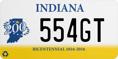 IN license plate 554GT