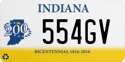 IN license plate 554GV