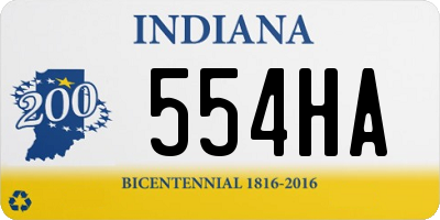 IN license plate 554HA