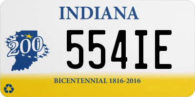 IN license plate 554IE