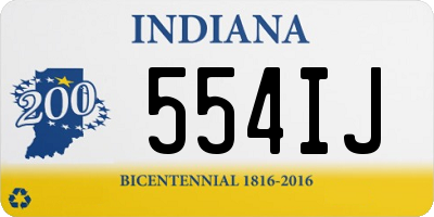 IN license plate 554IJ