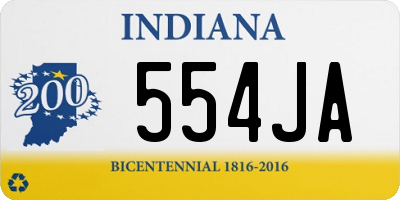 IN license plate 554JA