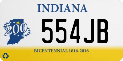 IN license plate 554JB