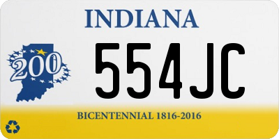 IN license plate 554JC