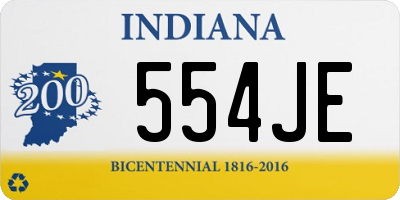 IN license plate 554JE