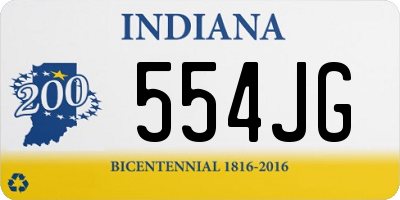 IN license plate 554JG