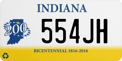 IN license plate 554JH