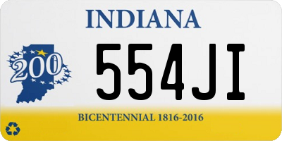 IN license plate 554JI