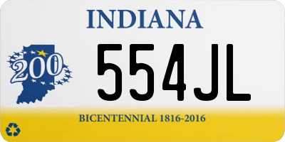 IN license plate 554JL