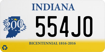 IN license plate 554JO