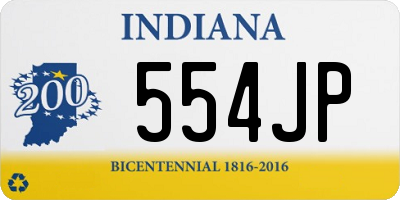 IN license plate 554JP