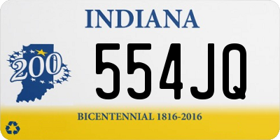 IN license plate 554JQ