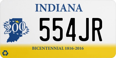 IN license plate 554JR