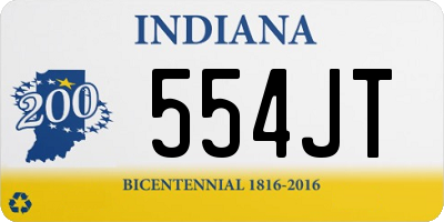 IN license plate 554JT