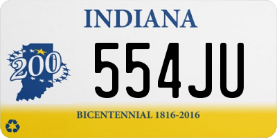 IN license plate 554JU