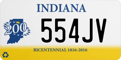 IN license plate 554JV