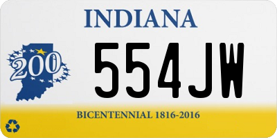 IN license plate 554JW