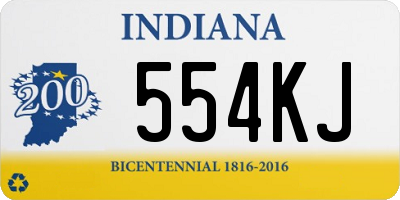 IN license plate 554KJ