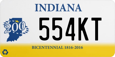 IN license plate 554KT