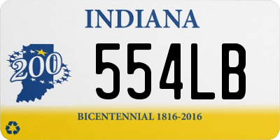 IN license plate 554LB