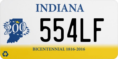 IN license plate 554LF