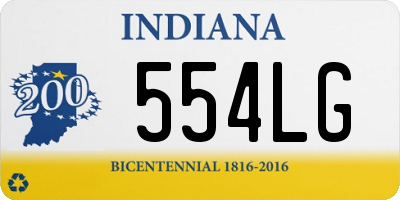 IN license plate 554LG